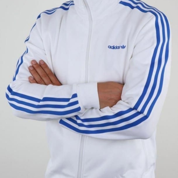 Adidas White Blue Original Firebird Track Jacket - Picture 11 of 11